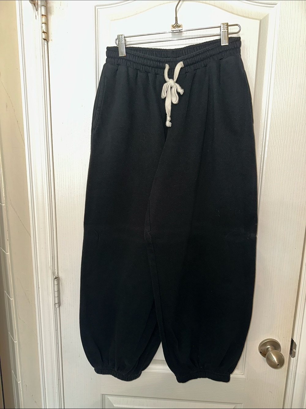 Urban Outfitters Black Sweatpants with Contrast Drawstring